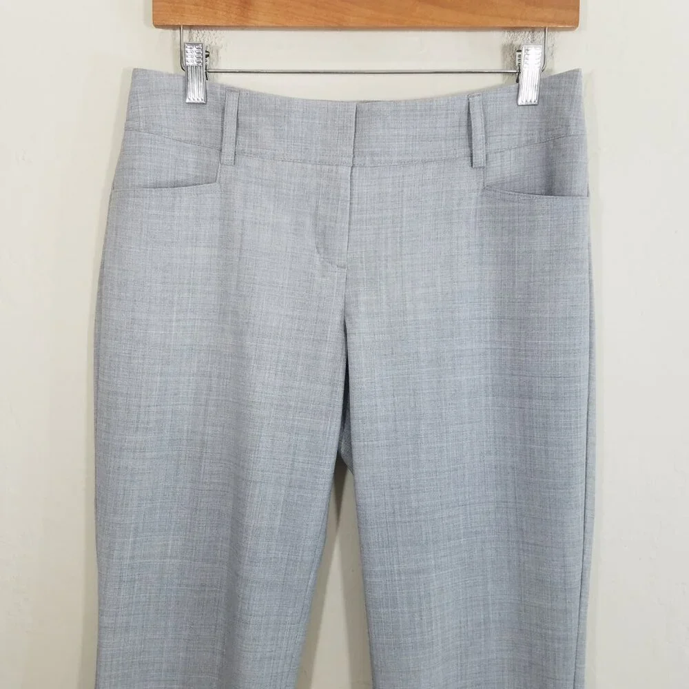 Express Design Studio Cropped Dress Pants Gray Size 4 - Picture 2 of 5